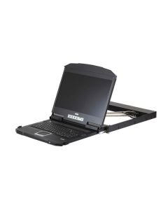 ATEN CL3800NW 1U Ultra Short Depth Dual Rail WideScreen FHD LCD Console (USB / HDMI / DVI / VGA)  