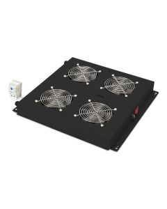 Digitus Roof ventilation unit for Unique network & Dynamic, Basic, 4 fans, thermostat, switch, 552 m3/h, color black (RA