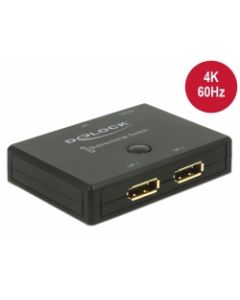 Delock Displayport 2 - 1 Switch bidirectional 4K 60 Hz