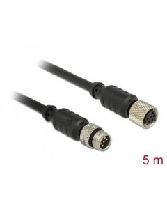 Navilock Extensions cable M8 male > M8 female waterproof 5 m for M8 GNSS receiver