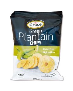Solené banánové chipsy, bez lepku, 85 g