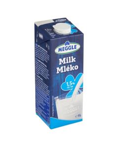 Trvanlivé mléko Meggle, polotučné 1,5%, 1 l