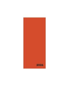 Diář měsíční PVC Verde Cihlová 2027
