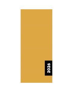 Diář měsíční PVC Pastelini - VERDE hořčice 2027