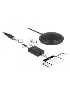 Delock Konferenční stolní mikrofon všesměrový pro konferenci s 3,5 mm stereo jack samec 3 pin