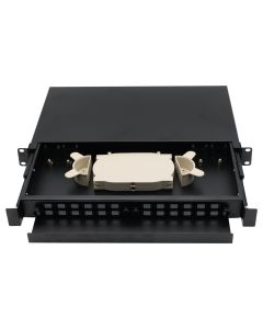XtendLan 19" optický rozvaděč, 24x SC simplex/24x LC duplex, 2*kazeta pro 12svárů,výsuvný