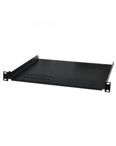 XtendLan Police 280mm, univerzal, 1U, 25kg nosnost, černá