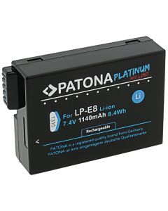 PATONA baterie pro foto Canon LP-E8/LP-E8+ 1140mAh Li-Ion PLATINUM