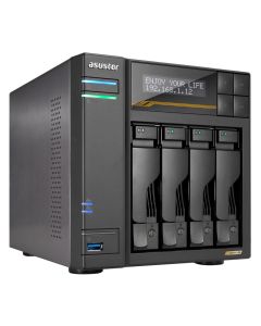 Asustor Lockerstor 4 Gen3 AS6804T   4x 2,5"/3,5" SATA III/ 16GB RAM/ Dual 10GbE/ 4x M.2 SSD