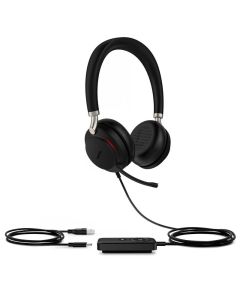 UH38 Dual UC -BAT/Stereo/ANC/USB/Drát/BT/Bezdrát/Černá