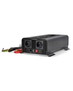 NEDIS měnič napětí/ čistá sinusoida/ 24 V DC/230 V AC 50 Hz/ 1000 W (2000 W špička)/ USB-A / USB-C/ 2x zásuvka typu E