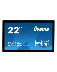 22" iiyama TF2234MC-B7X: IPS, FullHD, capacitive, 10P, 350cd/m2, VGA, DP, HDMI, IP65, černý
