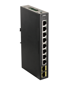 D-Link DIS-100G-10S Průmyslový Gigabit unmanaged switch, 8 GbE, 2 SFP