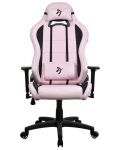 AROZZI herní židle TORRETTA SuperSoft/ látkový povrch/ růžová