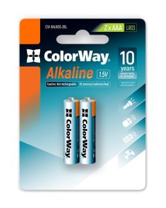 Colorway alkalická baterie AAA/ 1.5V/ 2ks v balení/ Blister