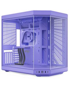 HYTE skříň Y70 Taro Milk / levé a přední sklo / Riser PCIe 4.0 / bez zdroje / 1x USB-C / 2x USB-A