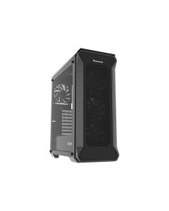 Počítačová skříň Genesis IRID 505F/Midi Tower/Transpar./Černá