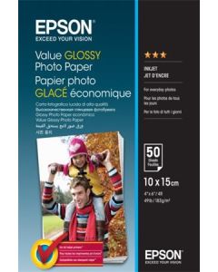 EPSON paper 10x15 - 183g/m2 - 100 sheets - value glossy photo paper