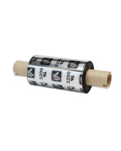 Zebra Wax/Resin Ribbon, 64mmx74m (2.52inx242ft), 3200; High Performance, 12mm (0.5in) core, 12/box