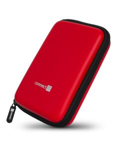 CONNECT IT HardShellProtect pevné skořepinové ochranné pouzdro na 2,5" HDD, červené