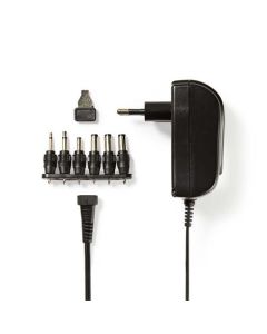 Nedis ACPA002 - Univerzální napájecí adaptér | 3/4,5/5/6/7,5/9/12 V DC | 1.5 A