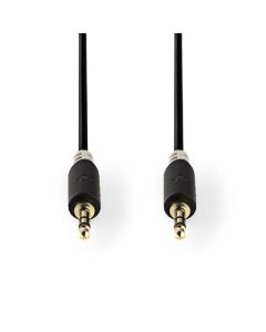 Nedis CABW22000AT100 - Stereofonní Audio Kabel | 3,5mm Zástrčka - 3,5mm Zástrčka | 10 m | Antracit