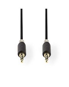 Nedis CABW22000AT50 - Stereofonní Audio Kabel | 3,5mm Zástrčka - 3,5mm Zástrčka | 5 m | Antracit