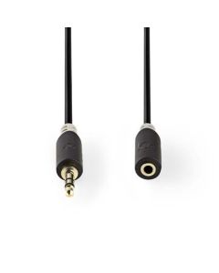 Nedis CABW22050AT30 - Stereofonní Audio Kabel | 3,5mm Zástrčka - 3,5mm Zásuvka | 3 m | Antracit
