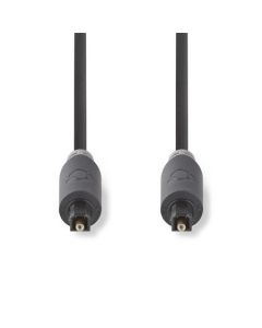 Nedis CABW25000AT10 - Optický Audiokabel | TosLink Zástrčka - TosLink Zástrčka | 1 m | Antracit