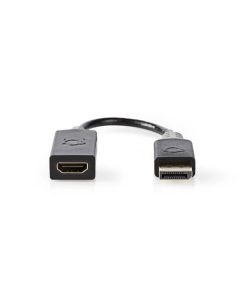 Nedis CCBW37150AT02 - DisplayPort – HDMI Kabel | DisplayPort Zástrčka - HDMI™ výstup | 0,2 m | Antracit