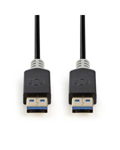 Nedis CCBW61000AT20 - USB 3.0 Kabel | A Zástrčka - A Zástrčka | 2 m | Antracit