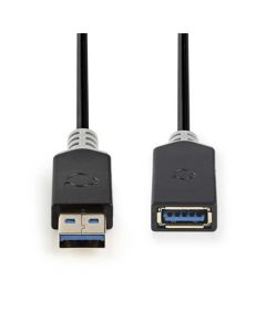 Nedis CCBW61010AT20 - USB 3.0 Kabel | A Zástrčka - A Zásuvka | 2 m | Antracit
