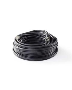 Nedis CCTVCA10BK100 - CCTV Bezpečnostní Kabel BNC / DC | RG59 | 10 m | předem sestavené konektory