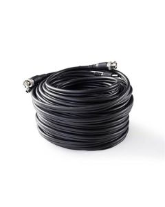 Nedis CCTVCA10BK200 - CCTV Bezpečnostní Kabel BNC / DC | RG59 | 20 m | předem sestavené konektory