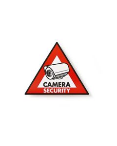 Nedis STCKWC105 - Výstražná Samolepka | Symbol Bezpečnostní Kamery | Sada 5 kusů