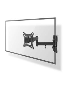 Nedis TVWM1510BK - Full Motion Nástěnný Držák TV | 13–27" | Max. 15 kg | 3 Otočné Body