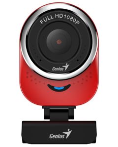 GENIUS webová kamera QCam 6000/ červená/ Full HD 1080P/ USB2.0/ mikrofon