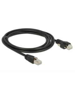 Delock Kabel RJ45 samec > RJ45 samec se šroubky Cat.6 SSTP 2 m