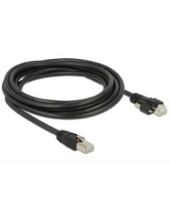 Delock Kabel RJ45 samec > RJ45 samec se šroubky Cat.6 SSTP 3 m