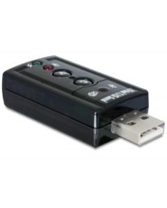 Delock Externí USB 2.0 zvukový adaptér 24 bit / 96 kHz se S/PDIF