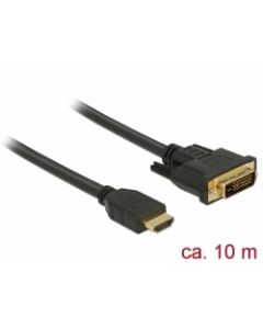 Delock Kabel HDMI na DVI 24+1 obousměrný 10 m