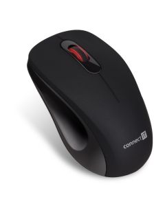 CONNECT IT "MUTE" bezdrátová optická tichá myš, USB, (+ 1x AA baterie zdarma), černá