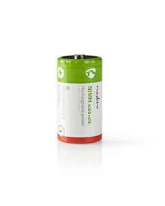 Nedis BANM40HR202B - Dobíjecí Ni-MH Baterie D | 1.2 V | 4000 mAh | 2 kusů | Blistr