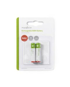Nedis BANM7HR032B - Dobíjecí Ni-MH Baterie AAA | 1.2 V | 700 mAh | 2 kusů | Blistr