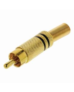 Nedis CAGP24900BK - Konektor RCA | RCA Zástrčka - 10 kusů | Černá barva
