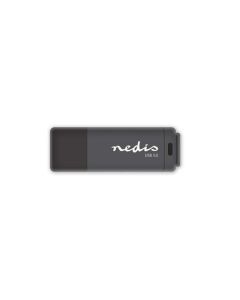 Nedis FDRIU3128BK - Flash disk USB 3.0 | 128 GB | Čtení 80 MB/s / zápis 10 MB/s | Černá barva