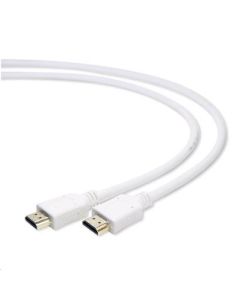 GEMBIRD CABLEXPERT Kabel HDMI-HDMI 3m, 2.0, M/M stíněný, zlacené kontakty, bílý