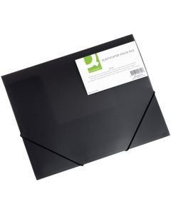 Desky Q-C A4 s gumič., transp. černá