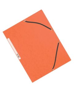 Desky s chlop.a gumič.Q-Connect A4, oranž.,10 ks