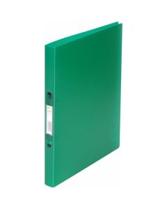 2krouž.pořadač Q-C - A4,2,4cm, zelený, transparent